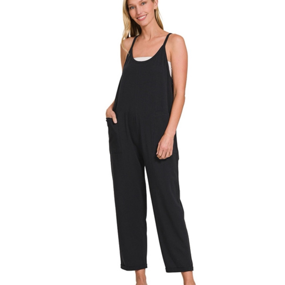 zenana jumpsuit in black